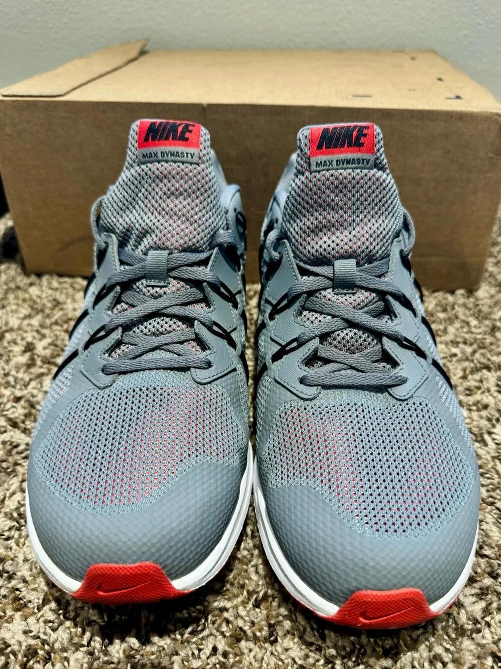 Nike Air Max Dynasty - Men’s - Size 13  Cool Grey/Crimson Red